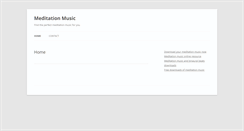 Desktop Screenshot of getmeditationmusic.com