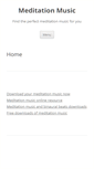 Mobile Screenshot of getmeditationmusic.com
