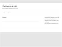 Tablet Screenshot of getmeditationmusic.com